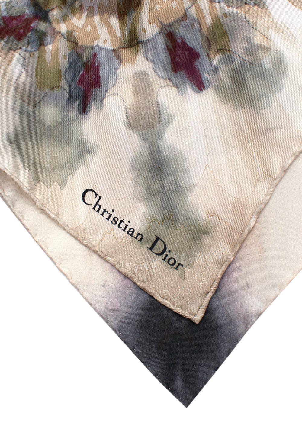 Dior Silk Smock Dress with 3/4 Sleeves