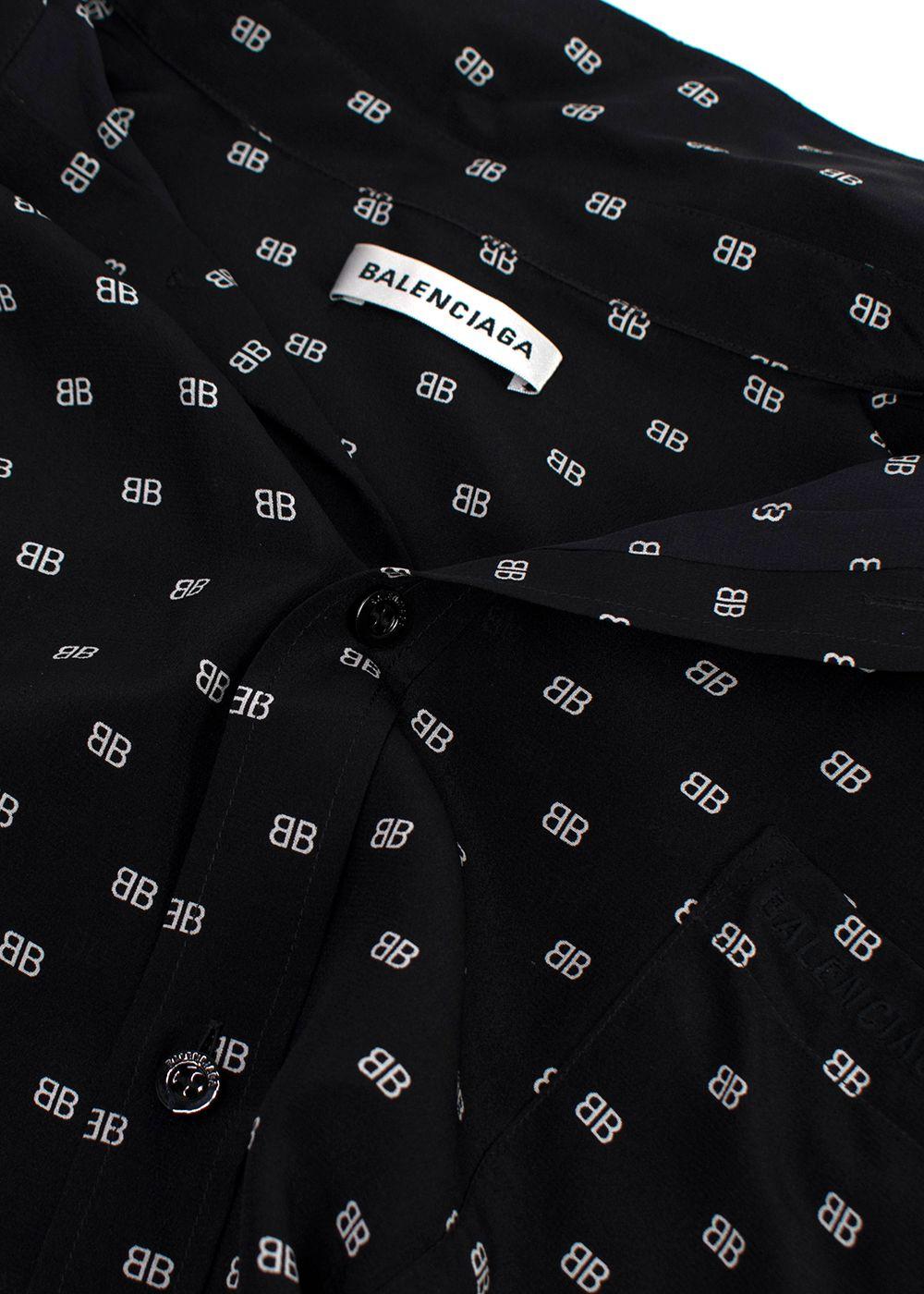 Balenciaga Black Monogram Shirt