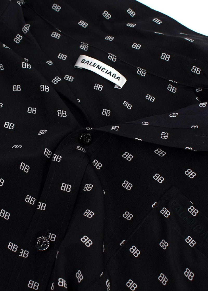 Balenciaga Black Monogram Shirt