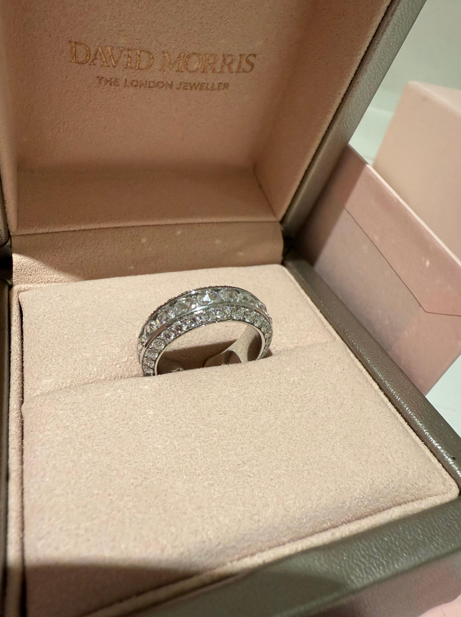 David Morris Pearl Rose Collection Diamond Ring