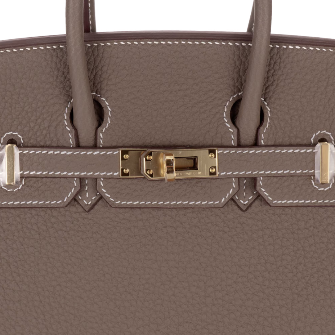 Hermès Birkin 25cm Togo Etoupe Gold Hardware