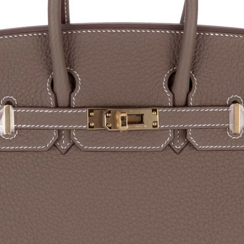 Hermès Birkin 25cm Togo Etoupe Gold Hardware
