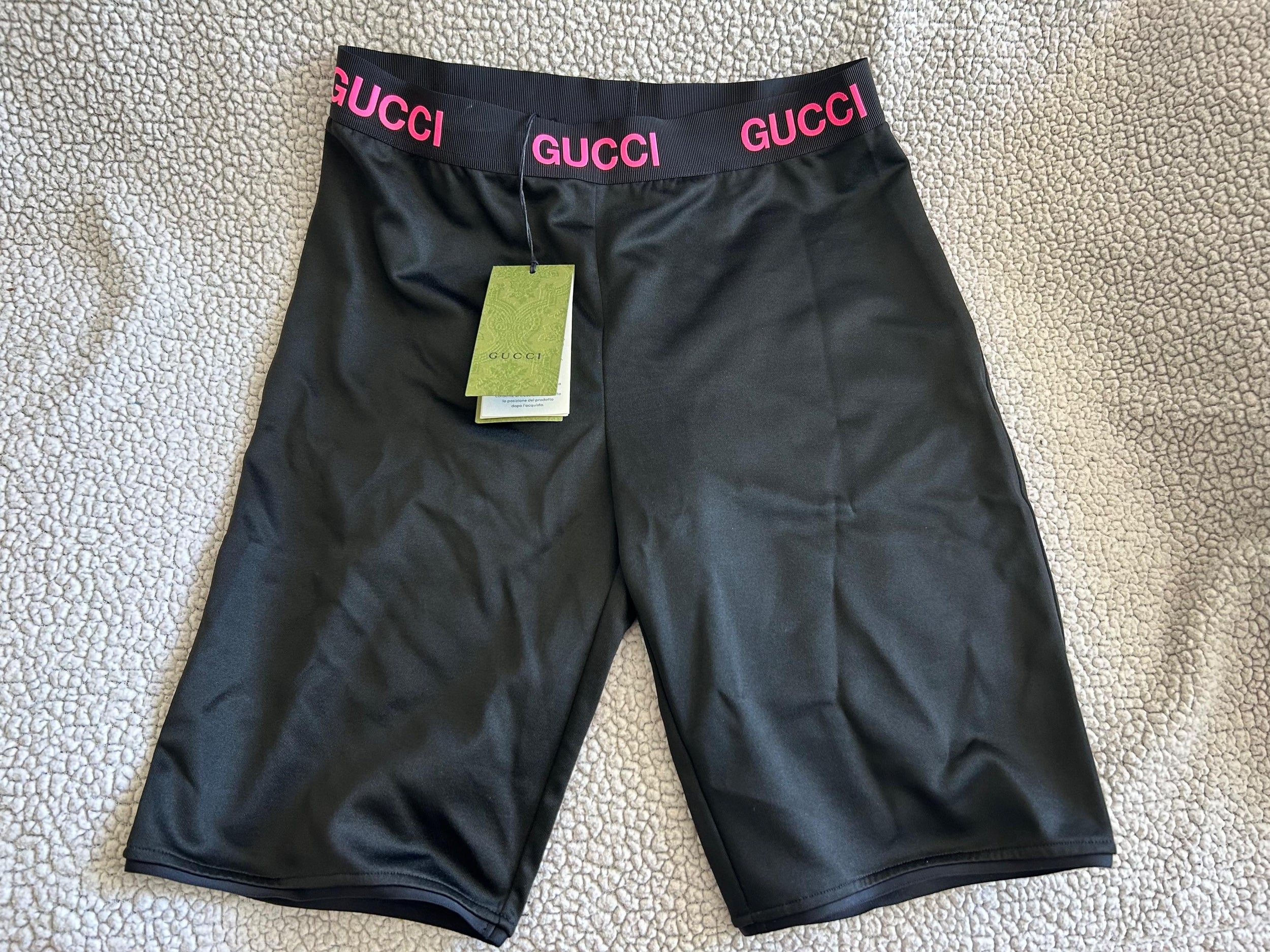 Gucci Black Technical Jersey Cycling Shorts
