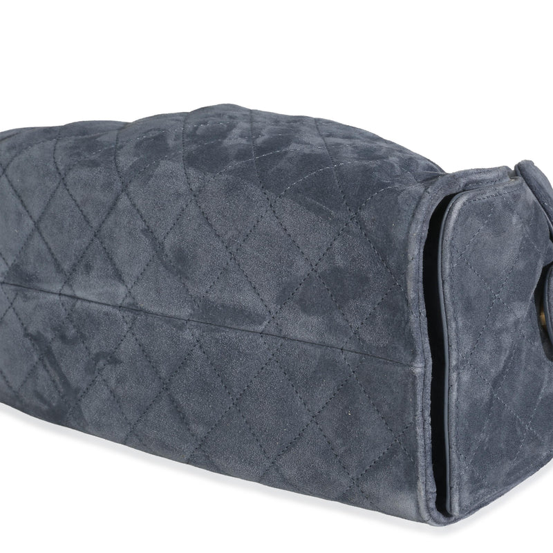 Chanel Quilted Suede Small Chanel 25 Hobo