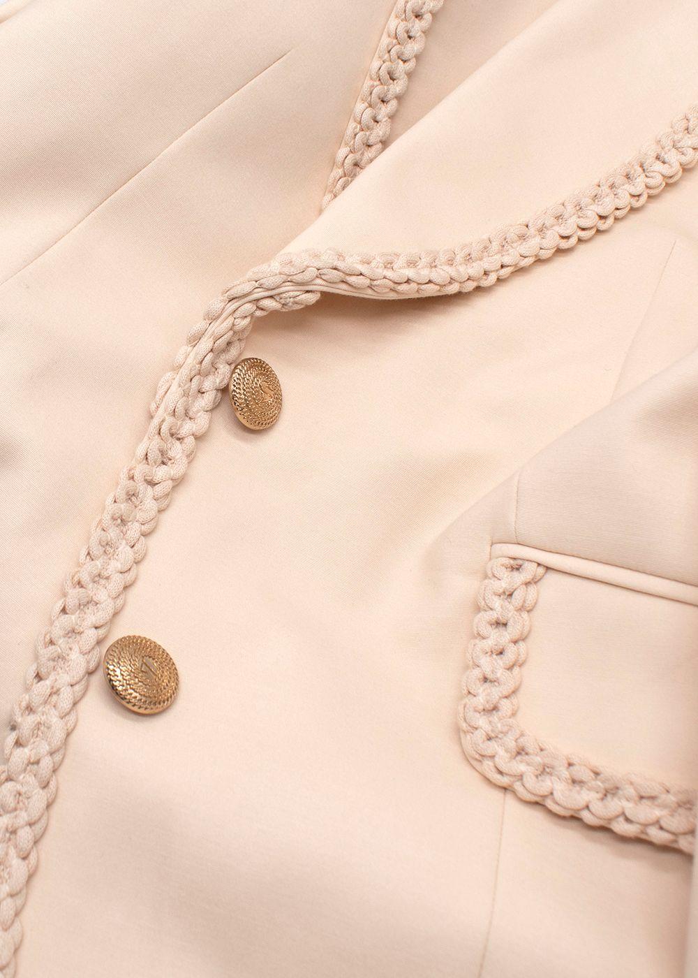 Zimmermann Beige Braided Trim Blazer
