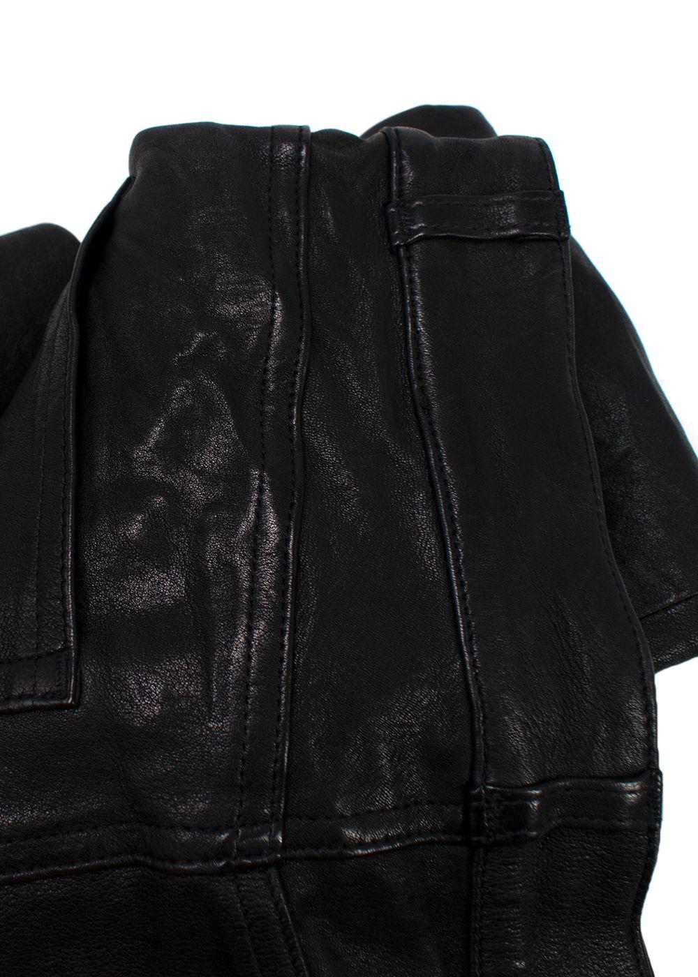 Edgemont Ankle Skinny Leather Trousers