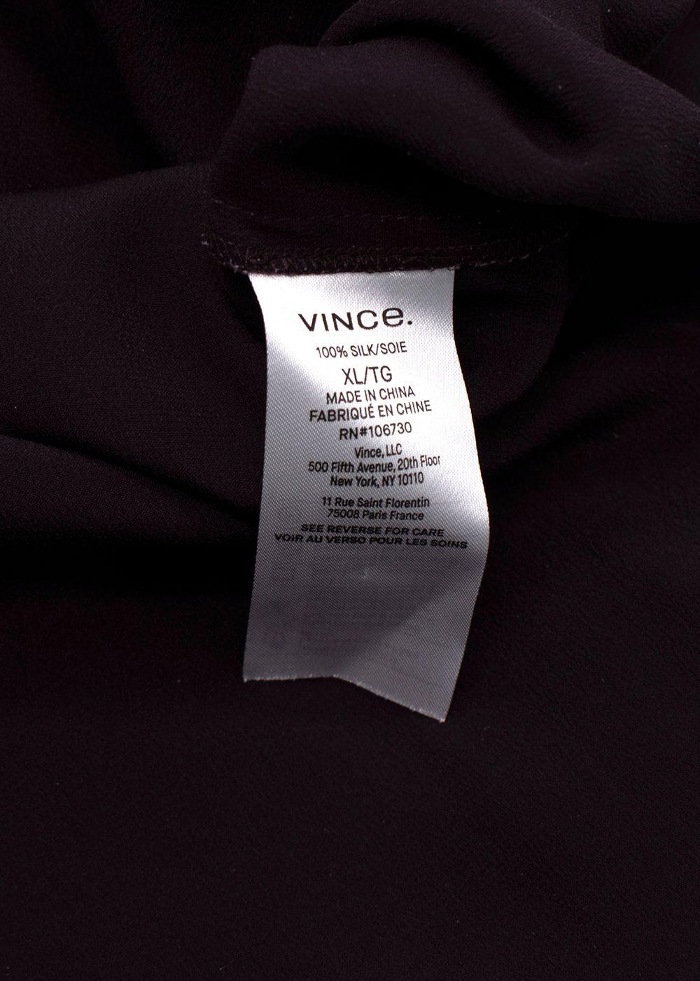 Vince Burgundy Silk Blouse