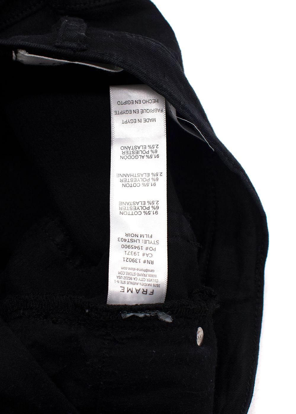 Frame Black Le High Straight Jeans
