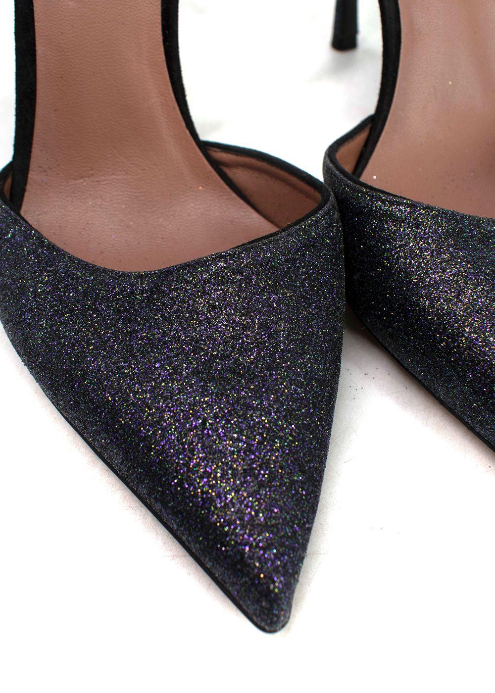 Tabitha Simmons Purple Glittery Heel