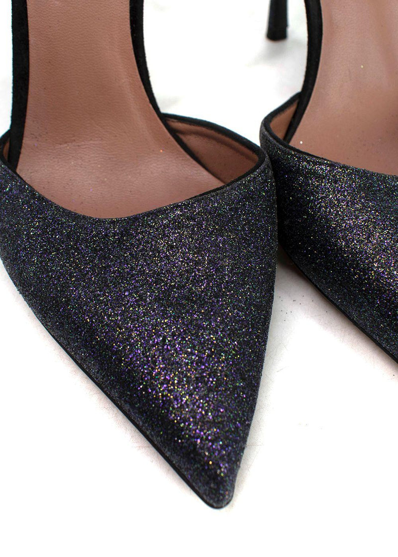 Tabitha Simmons Purple Glittery Heel