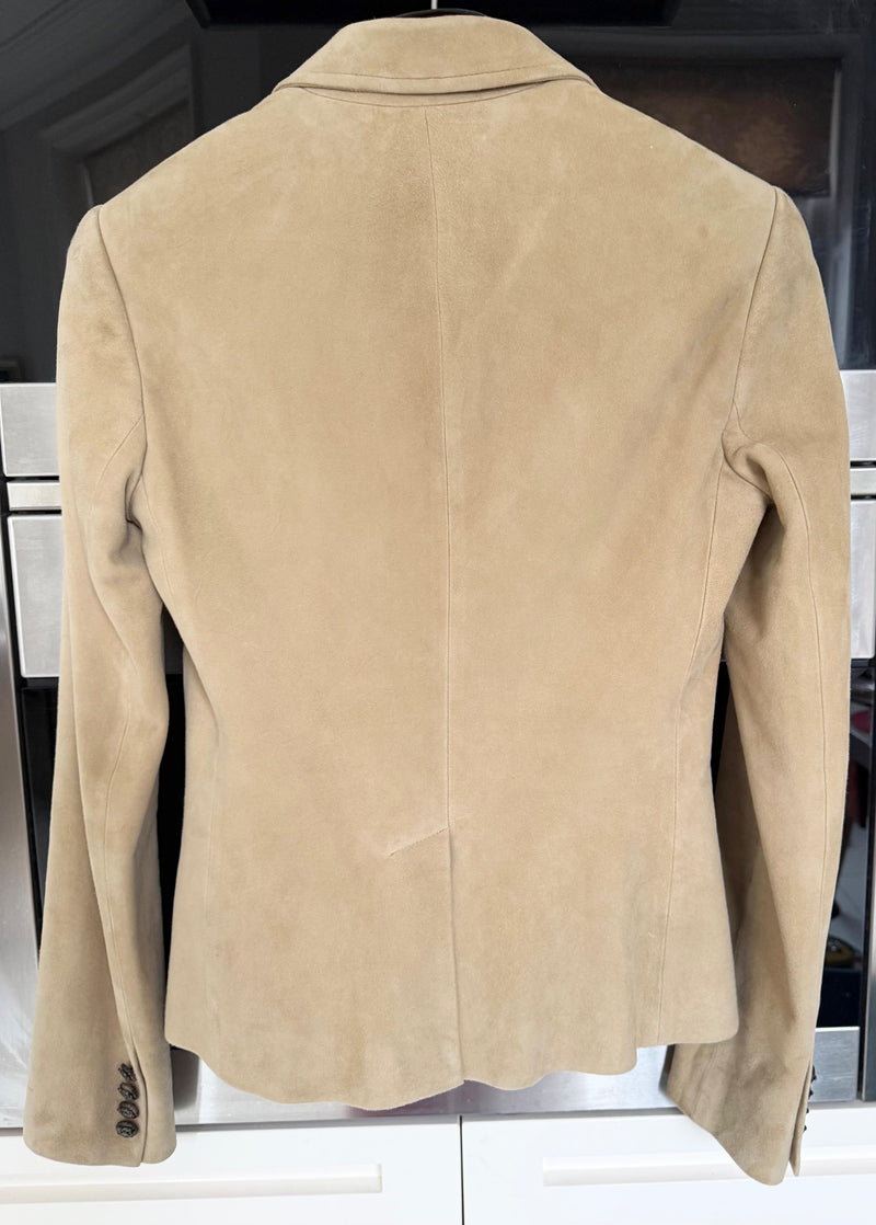 Ralph Lauren Beige Suede Blazer
