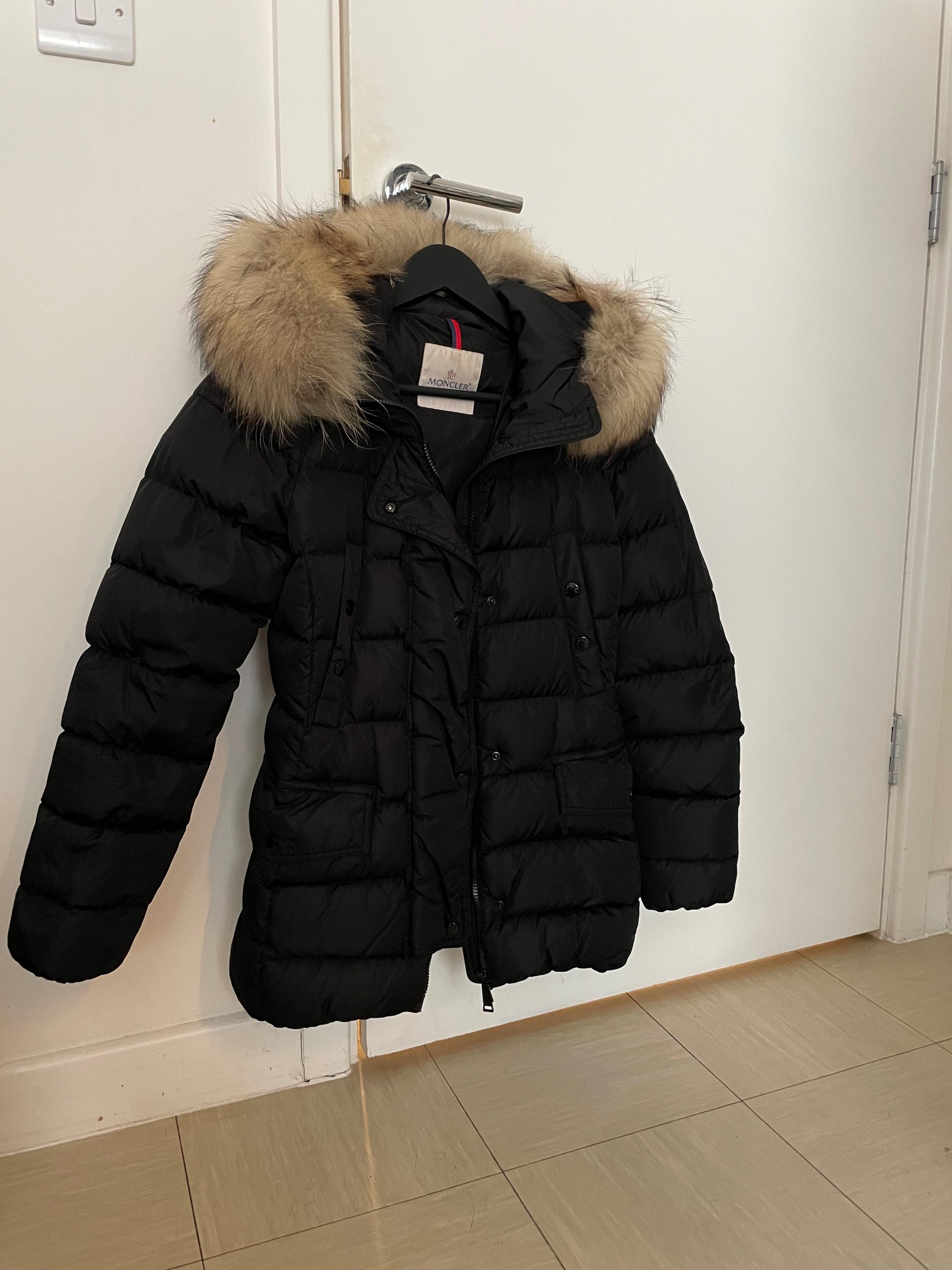 Moncler Black Down Puffer Coat