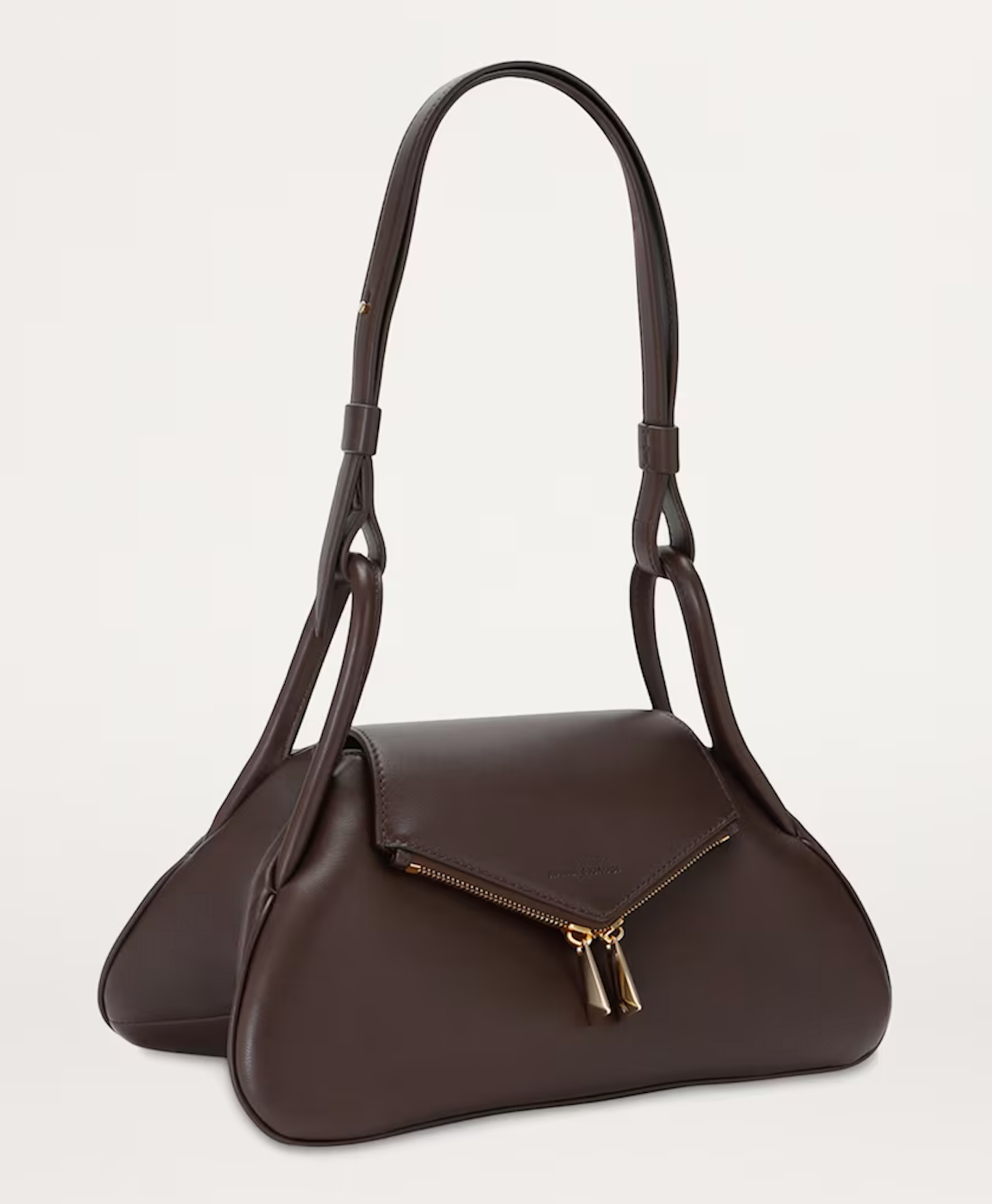 Amina Muaddi Leather Gemini Shoulder Bag
