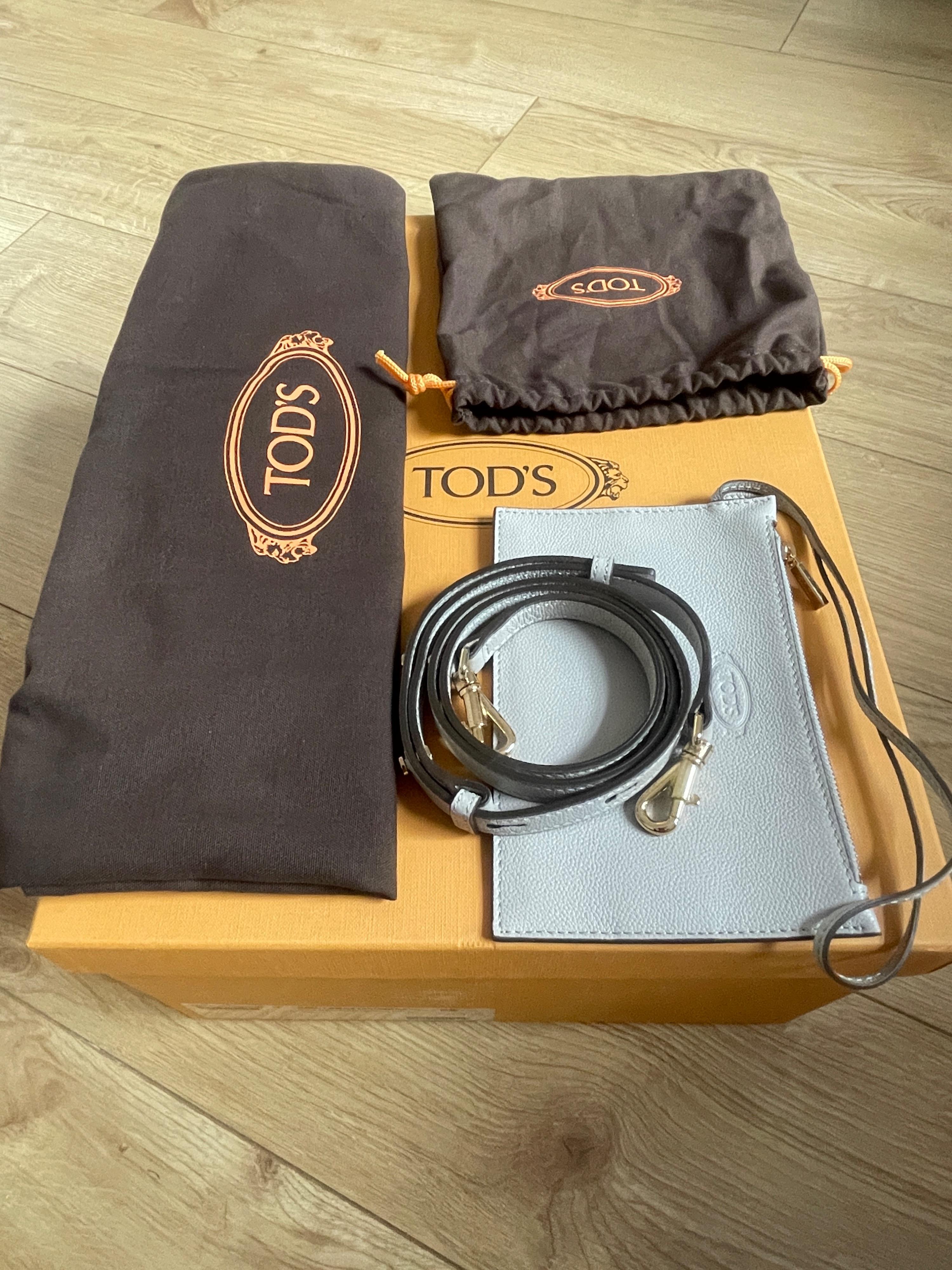 Tod's Grey Mini T Timeless Shopping Bag