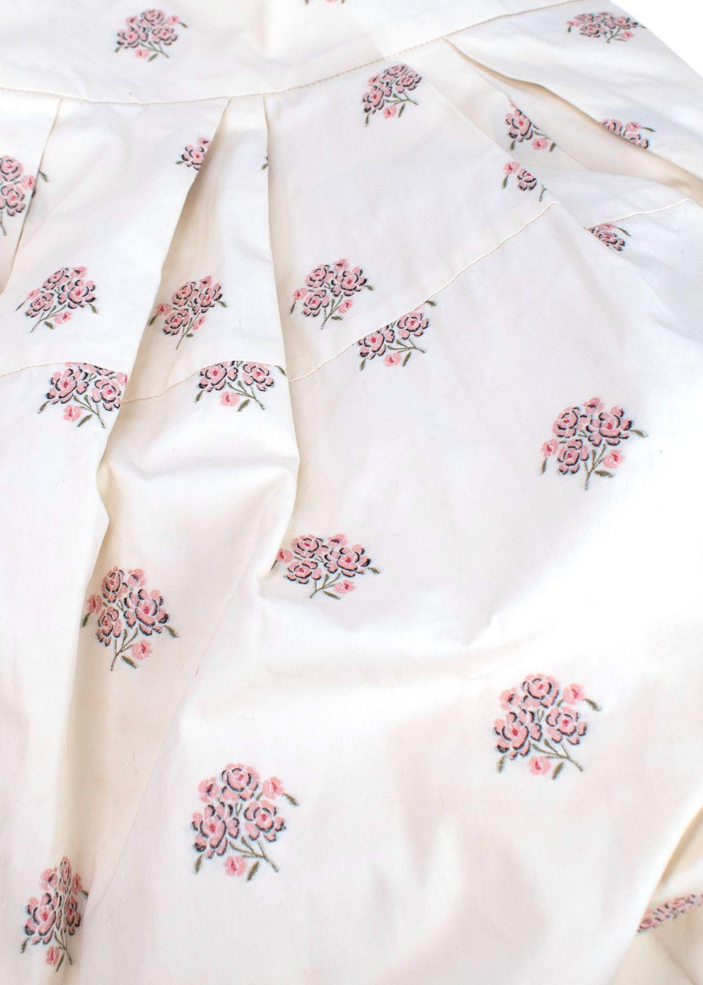 Dior Floral Print High Waist Tulip Skirt