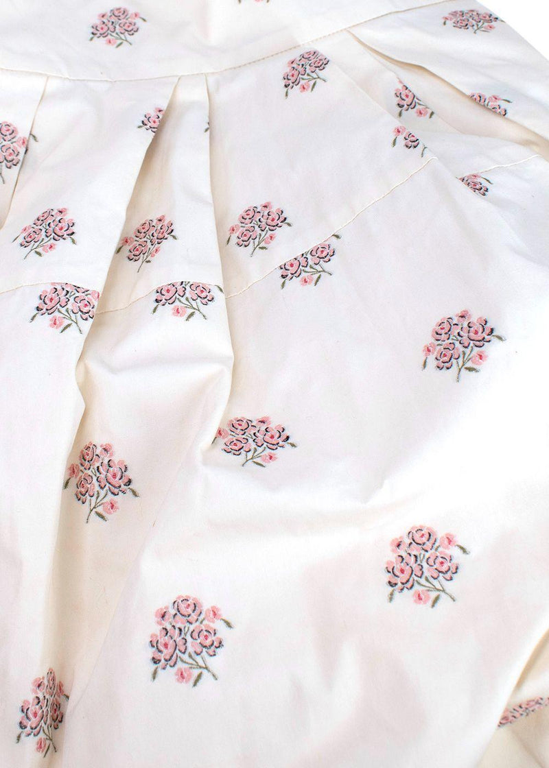 Dior Floral Print High Waist Tulip Skirt