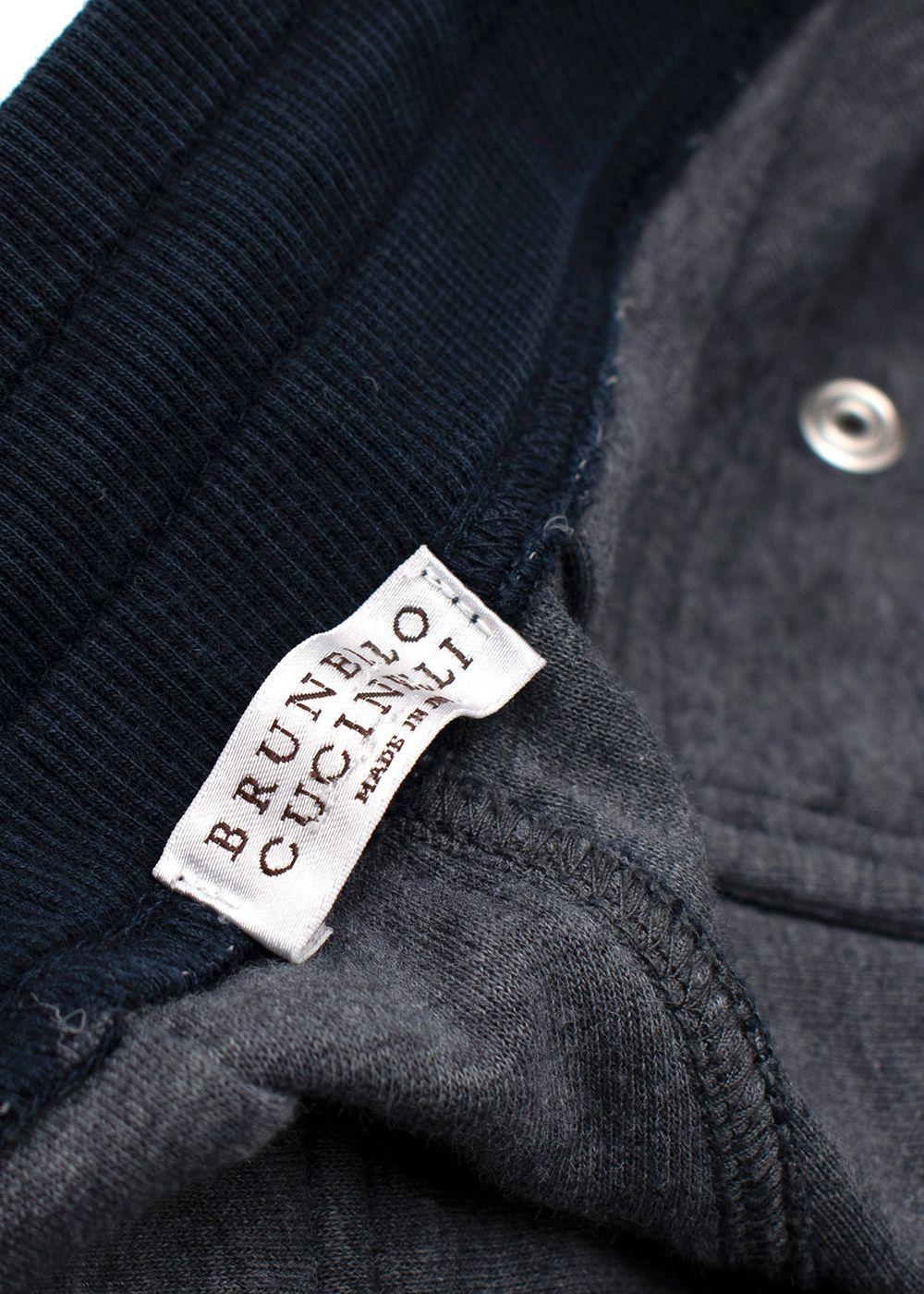 Brunello Cucinelli Navy Sweatpants