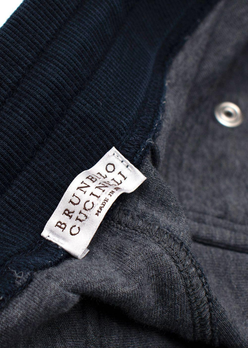 Brunello Cucinelli Navy Sweatpants