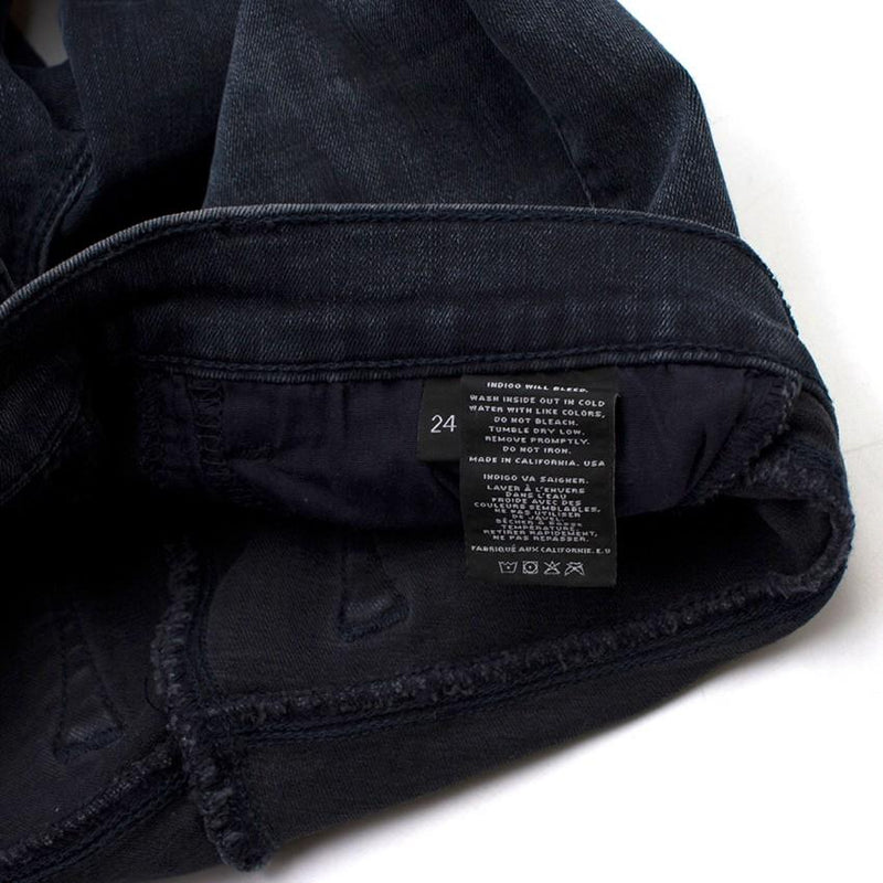 J Brand Dark Blue Zip Skinny Jeans