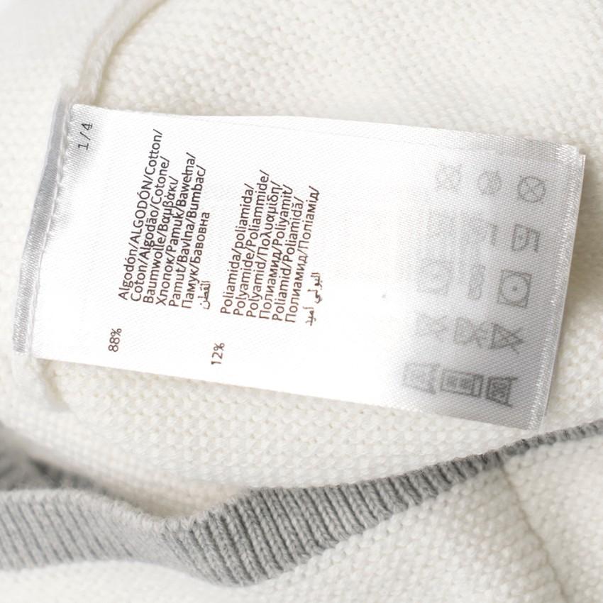 Mayoral New Born White and Grey Cardigan