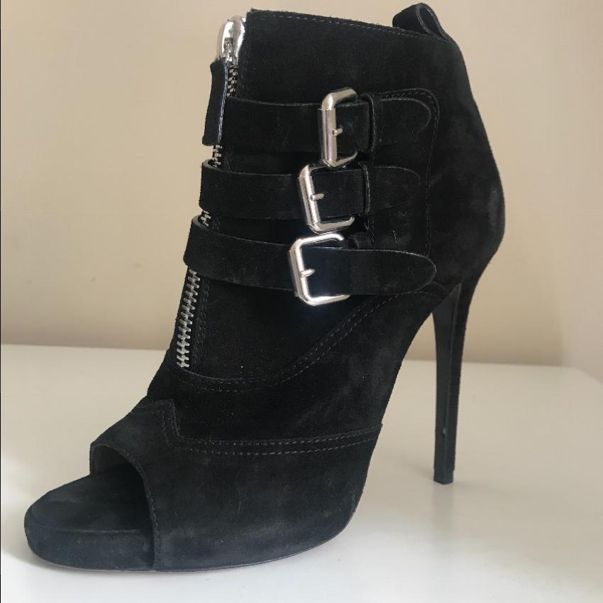 Tabitha Simmons suede buckle boots