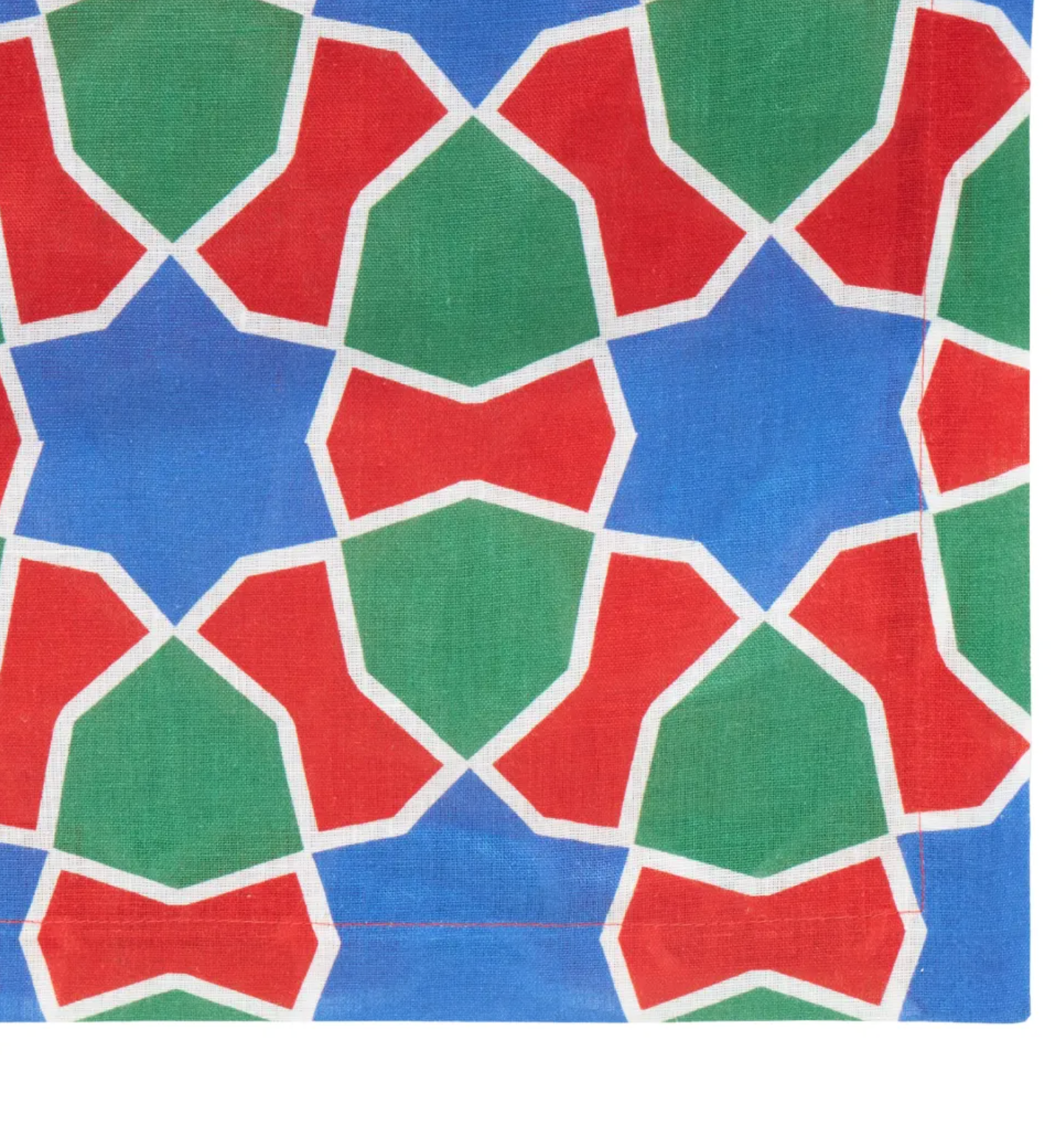 Cabana Tiles Linen Tablecloth