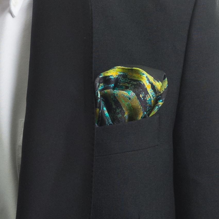 Rosemary Goodenough River Through a Curtain V Silk Pocket Square