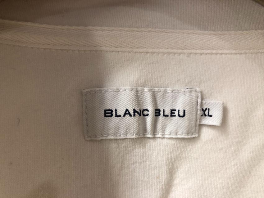 Blanc Blue Funnel Neck Lightweight Sweatshirt