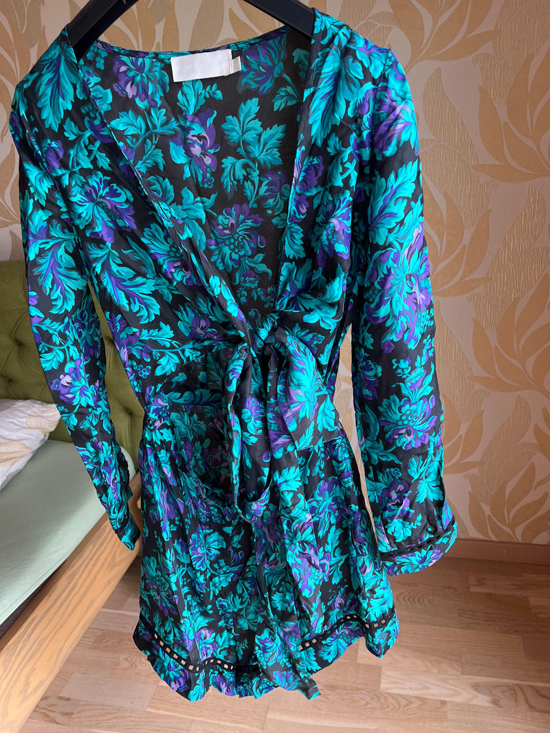Zimmermann Multicoloured Silk Playsuit