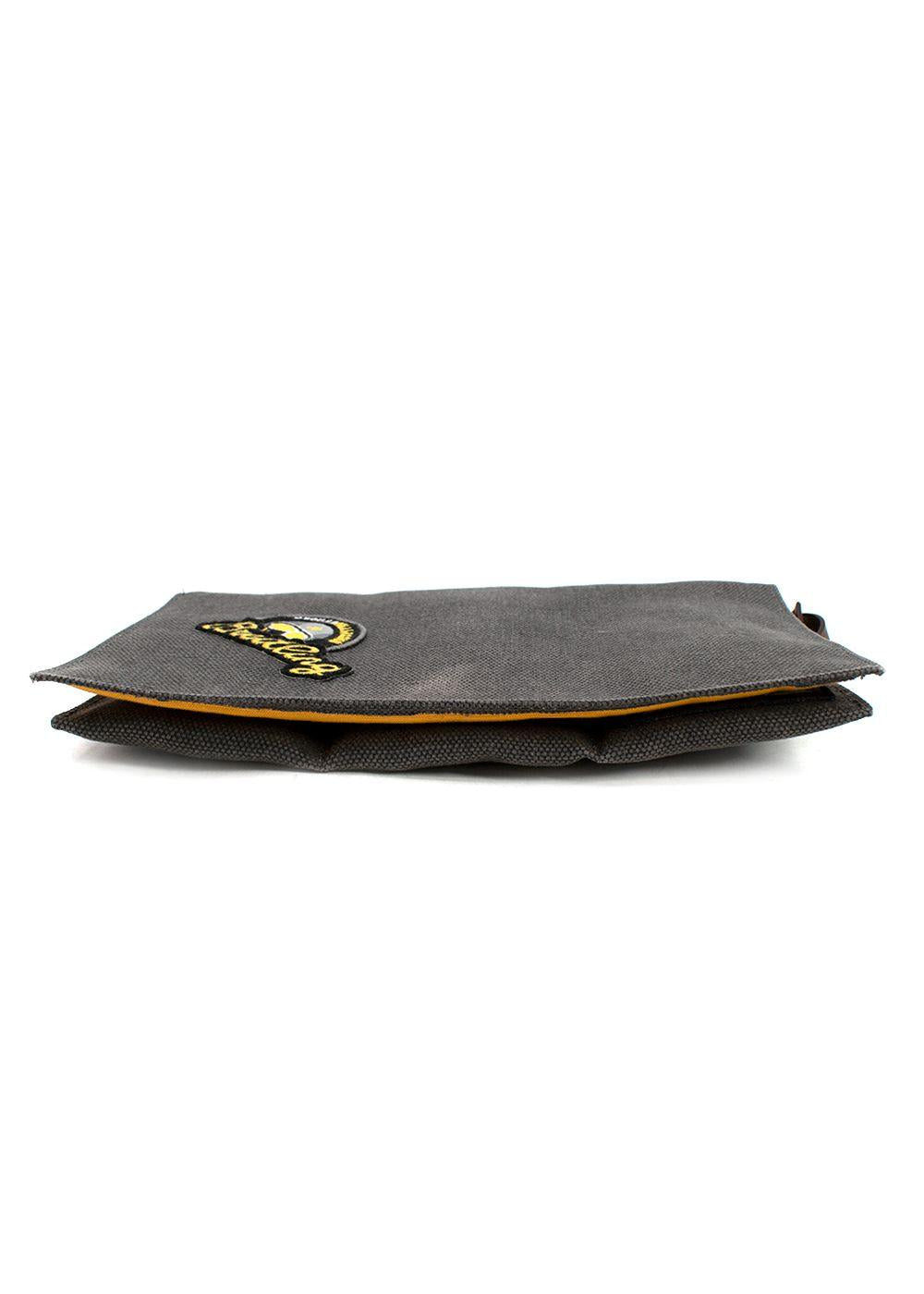 Breitling Grey Patch Detail Canvas Pouch