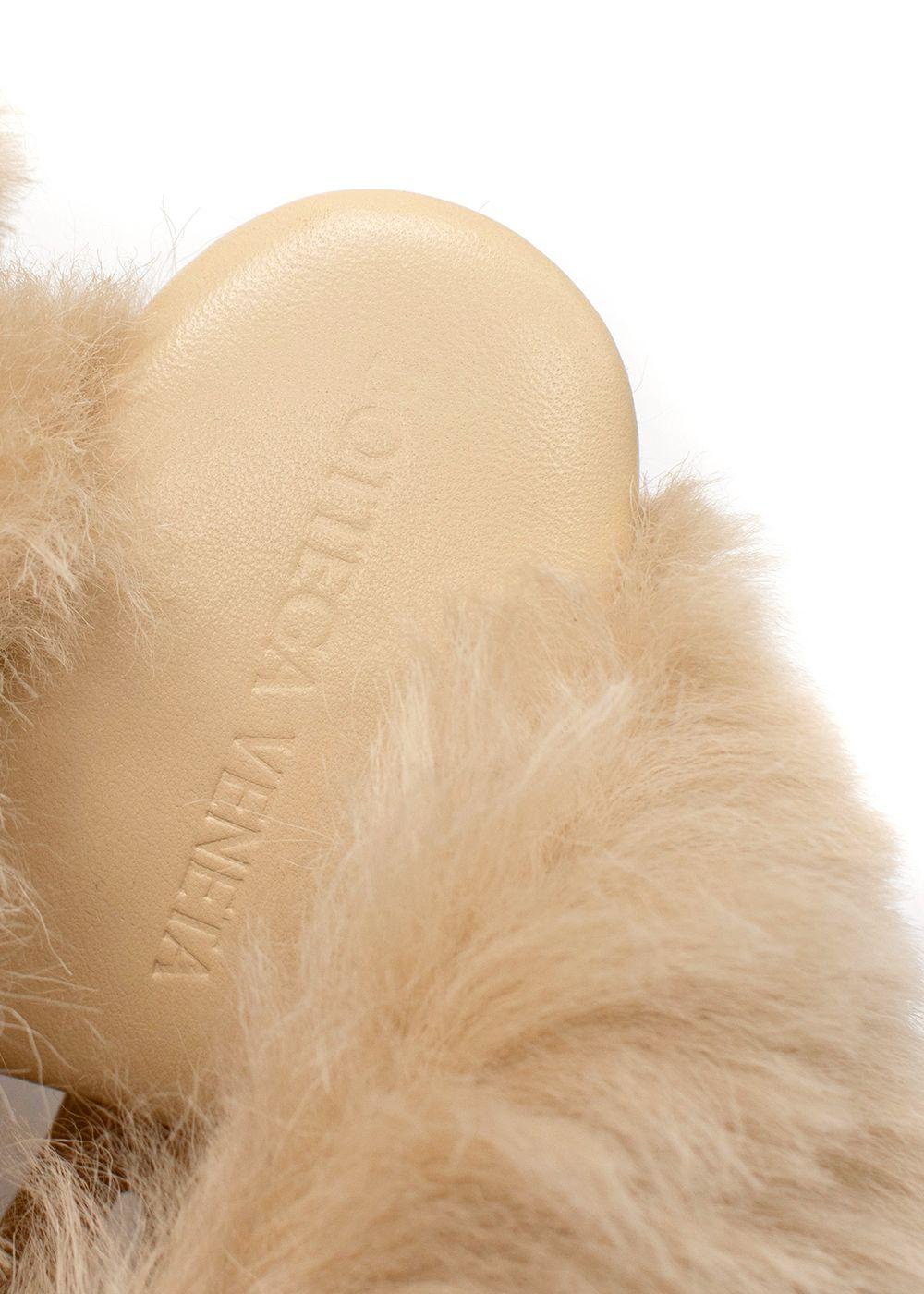 Bottega Veneta The Curve Shearling Sandals