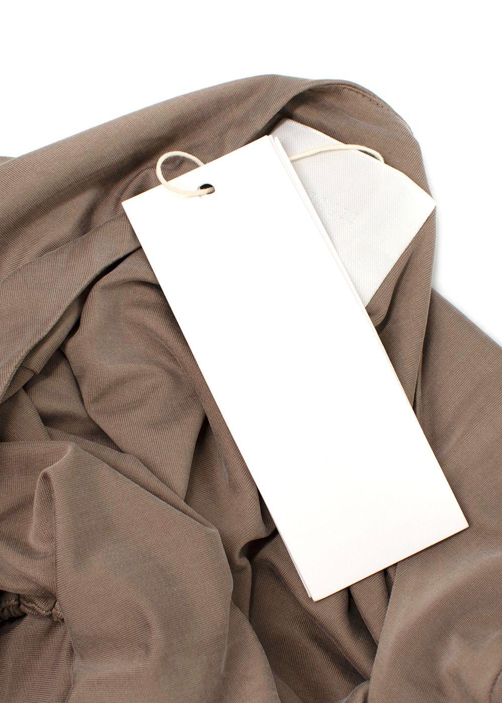 Dion Lee Taupe Cut Out Halterneck Mini Dress