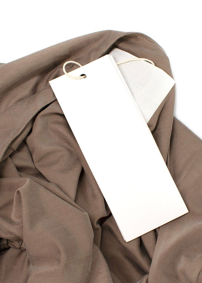 Dion Lee Taupe Cut Out Halterneck Mini Dress
