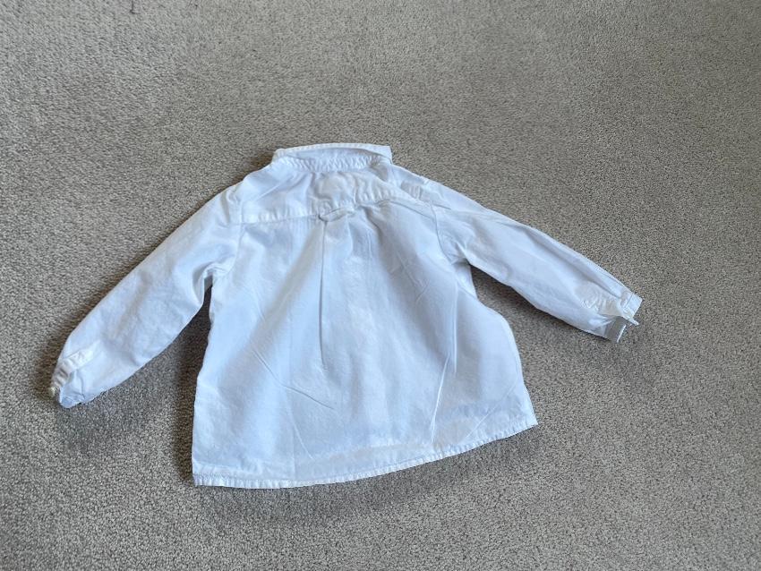Bonpoint White Kids Button Down Shirt