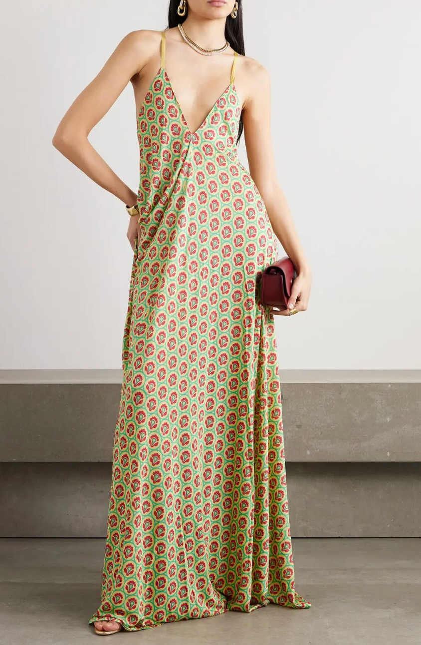 Etro  Printed Woven Maxi Dress