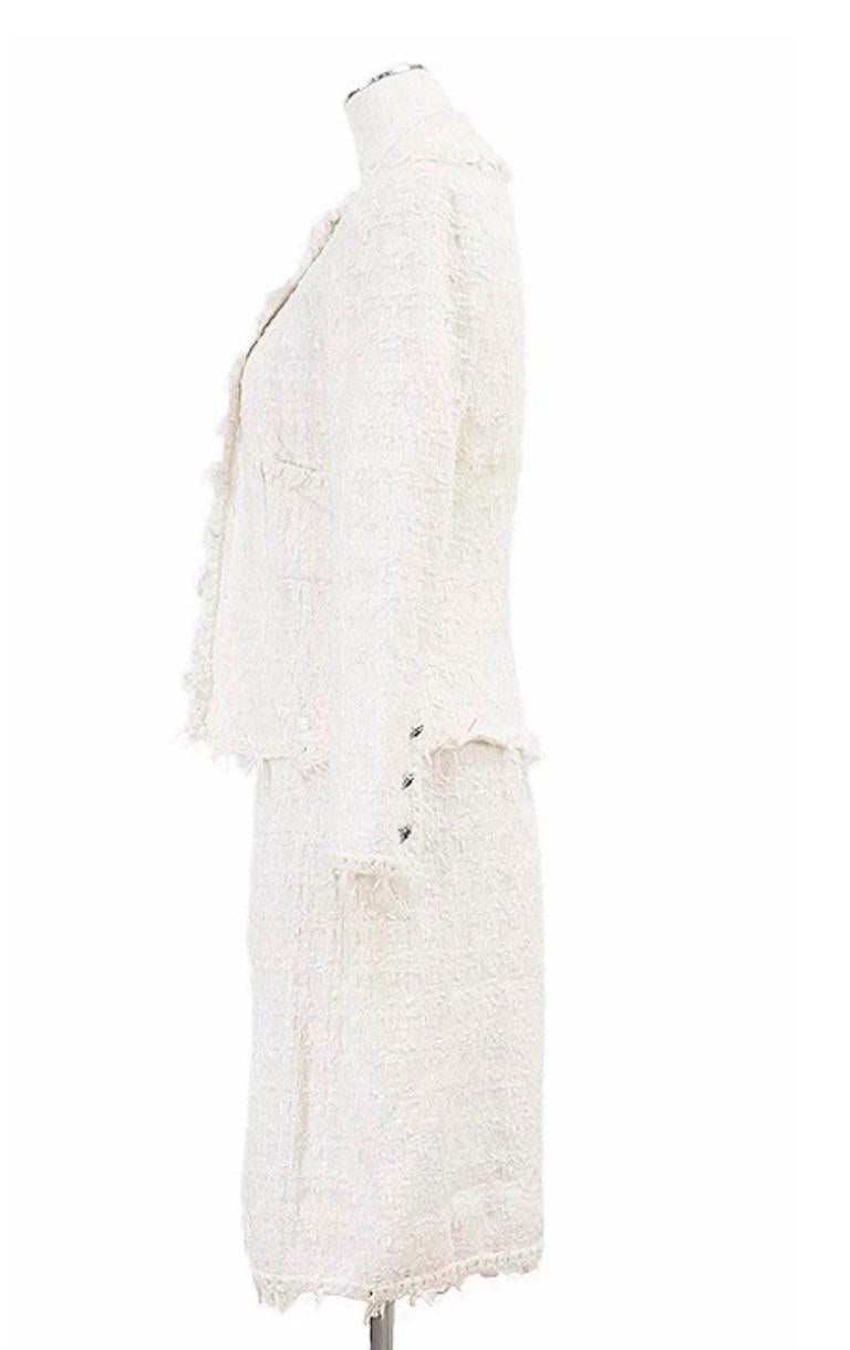 Chanel Tweed Boucle Dress Suit