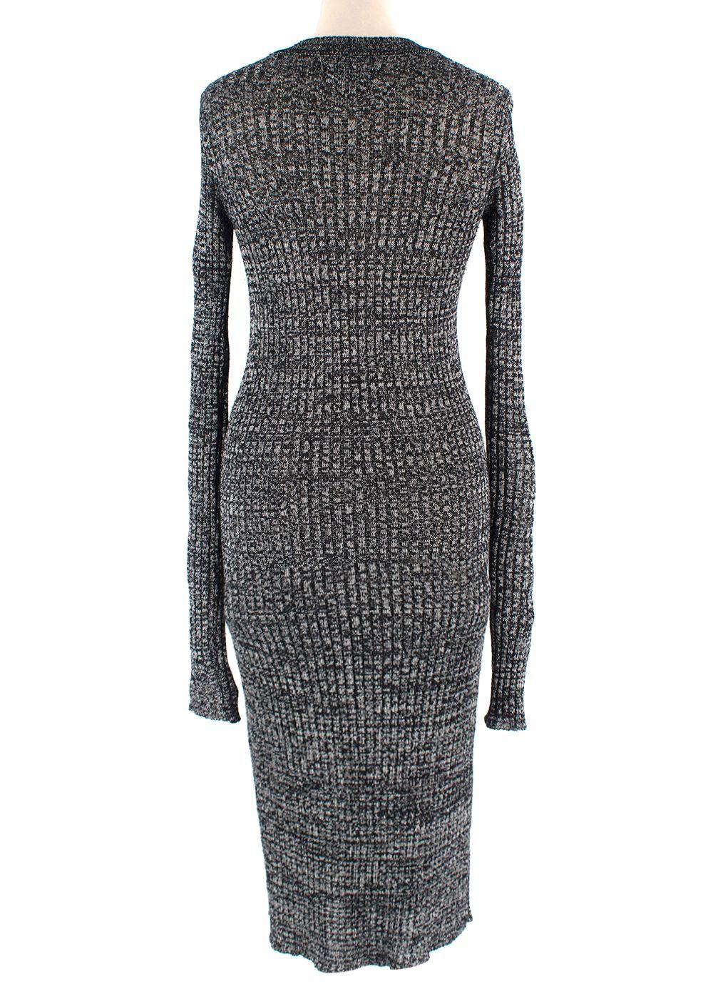 Isabel Marant Monochrome 'Dakota' Knit Midi Dress