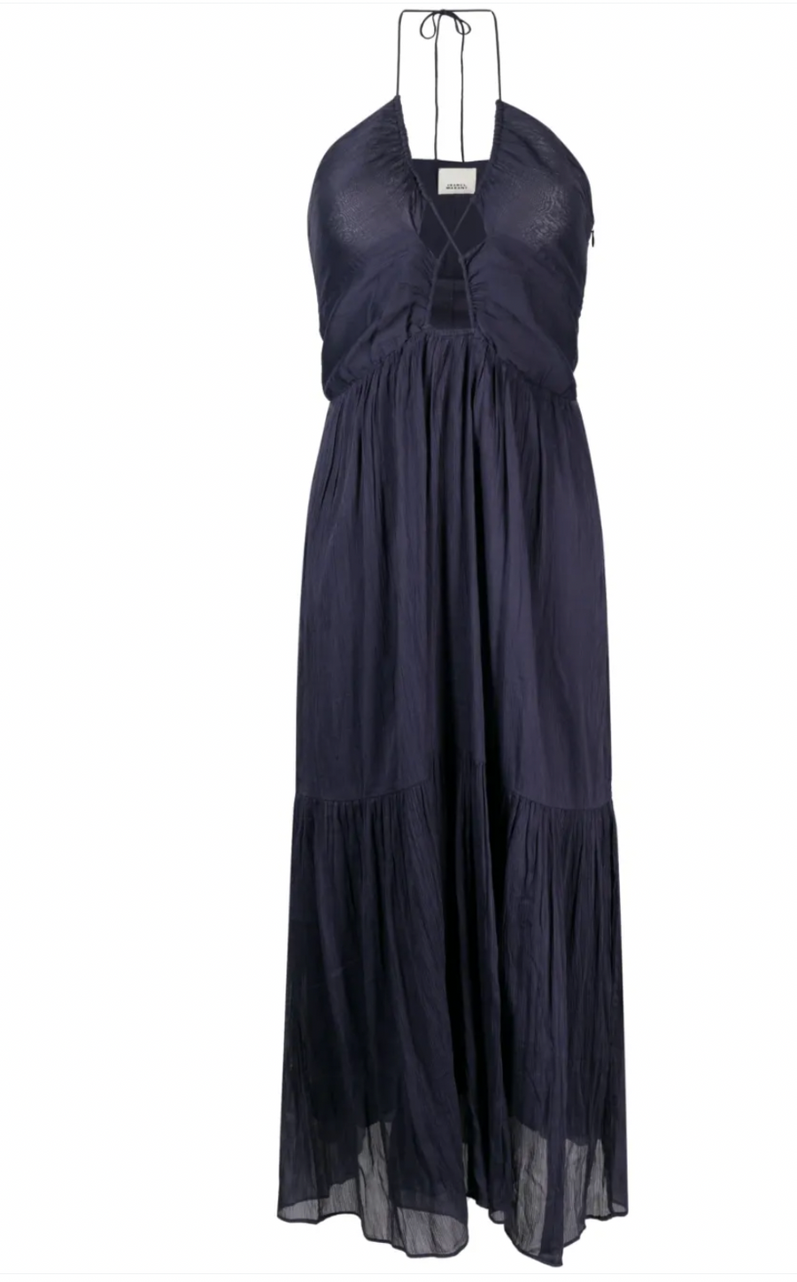 Isabel Marant Navy Birona Halterneck Dress