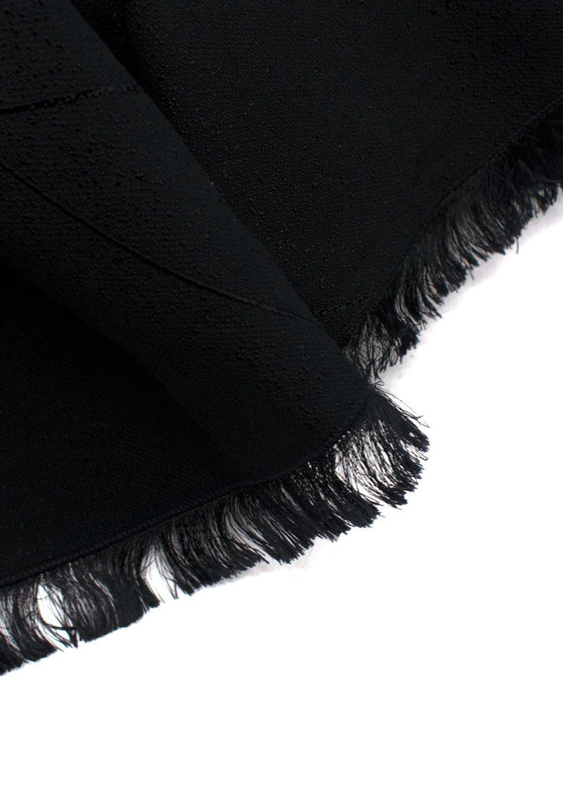 Chloe Black Frayed Hem  Shorts