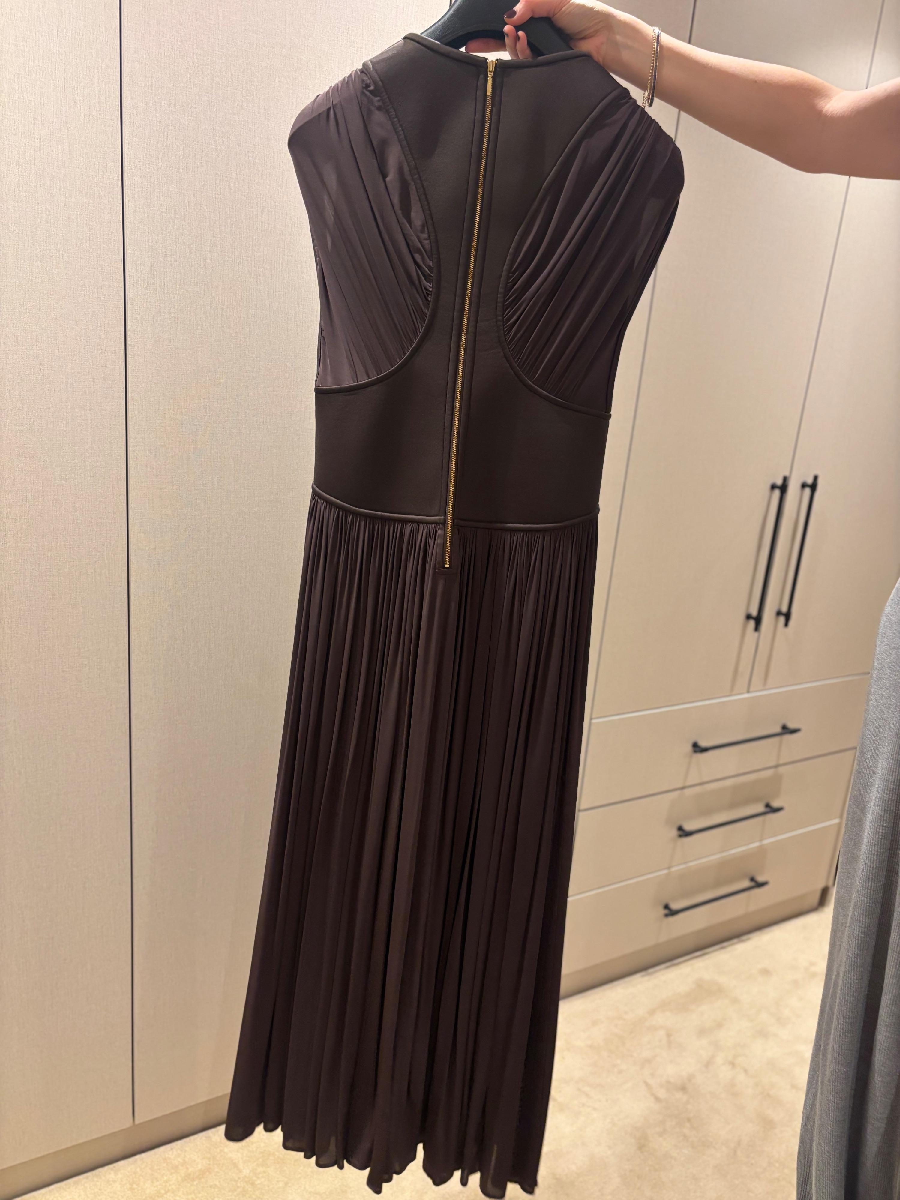 Zimmermann Brown Stretch Evening Dress