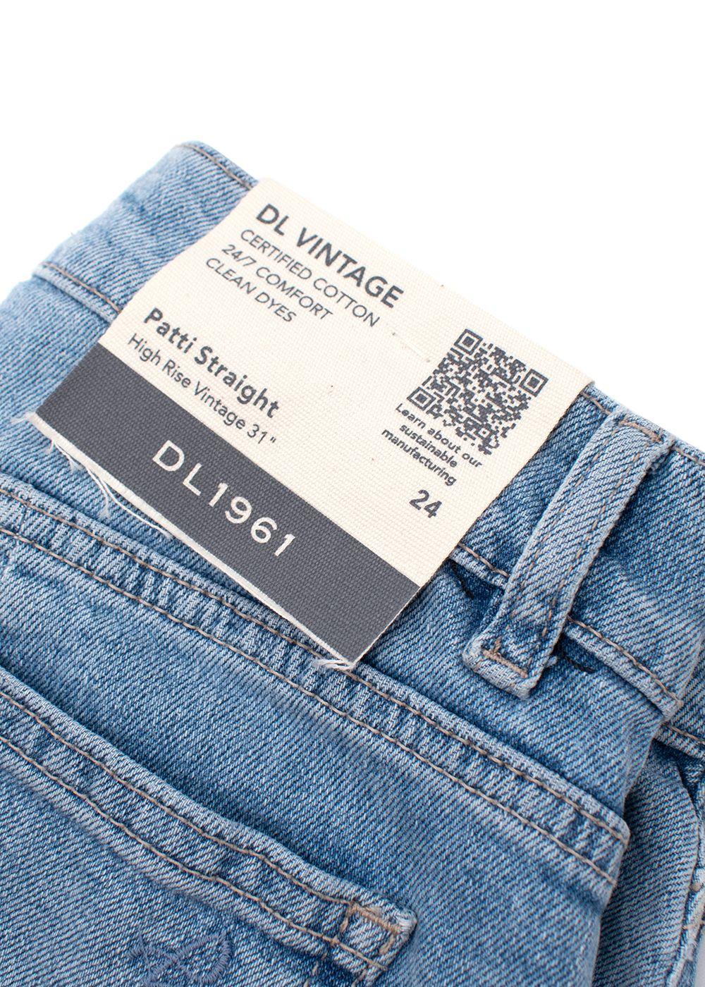 Vintage wash denim Patti straight leg jeans