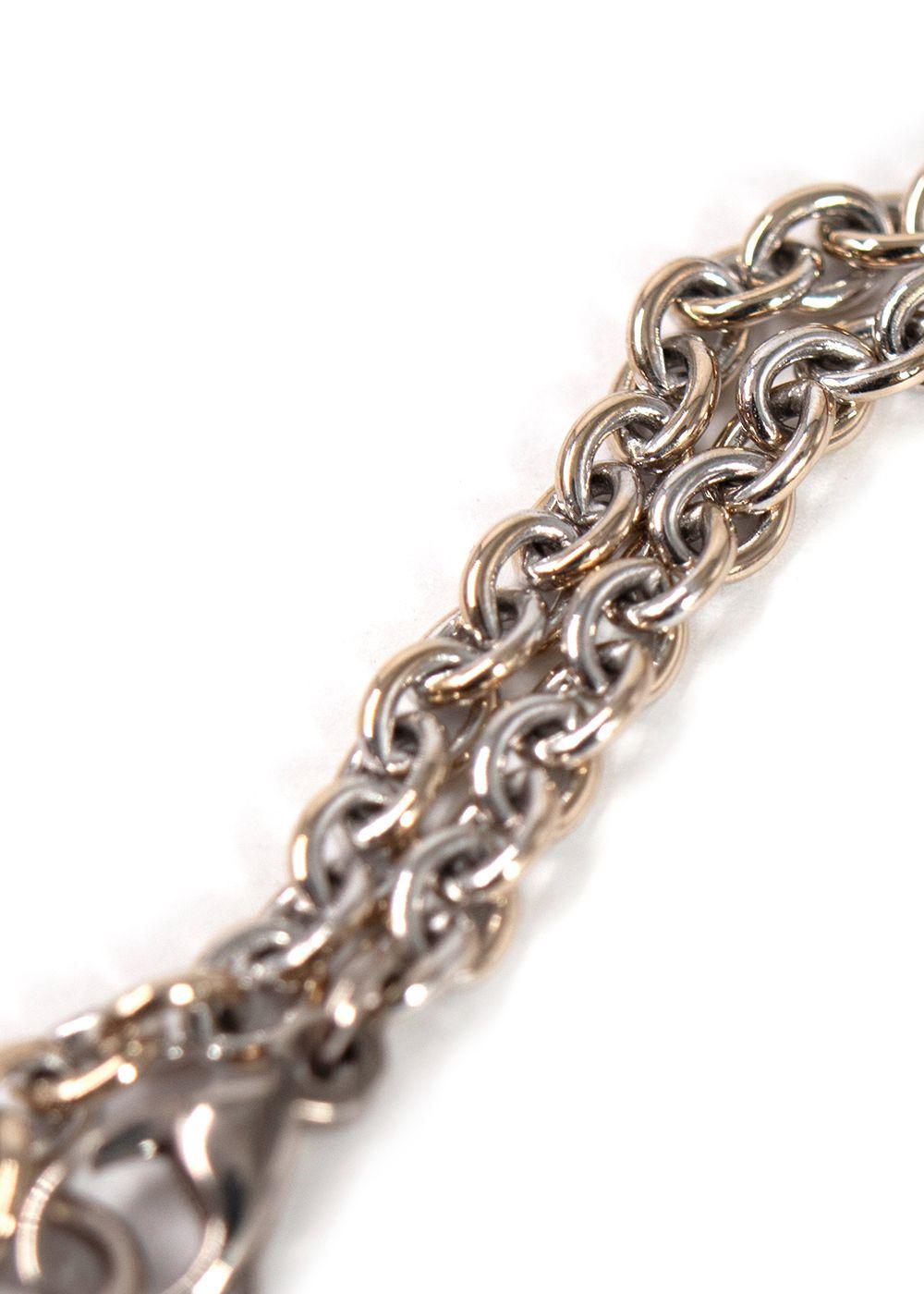 Hermes 18K White Gold Diamond Constance Amulettes Bracelet