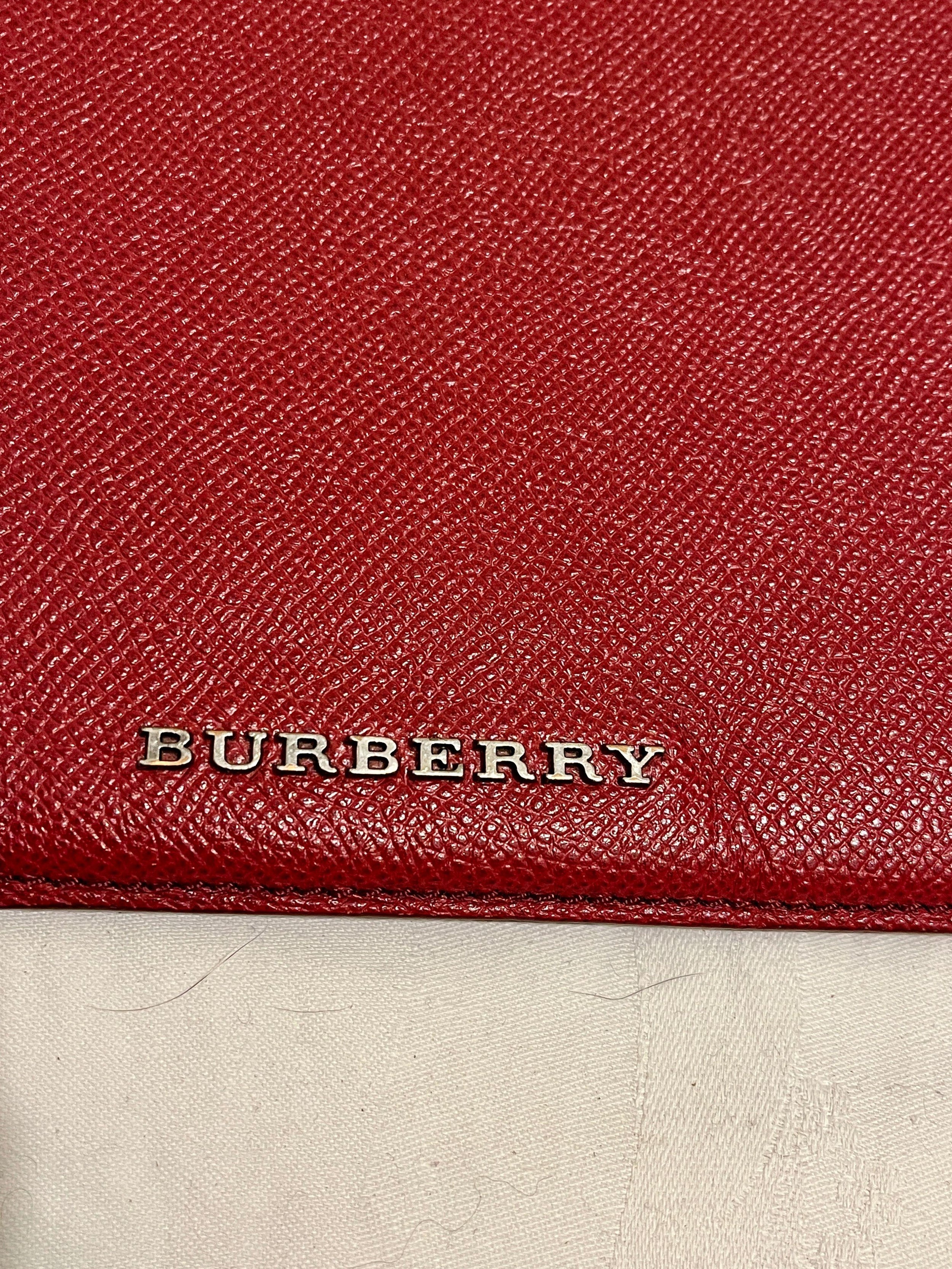 Red Grained Leather iPad Case
