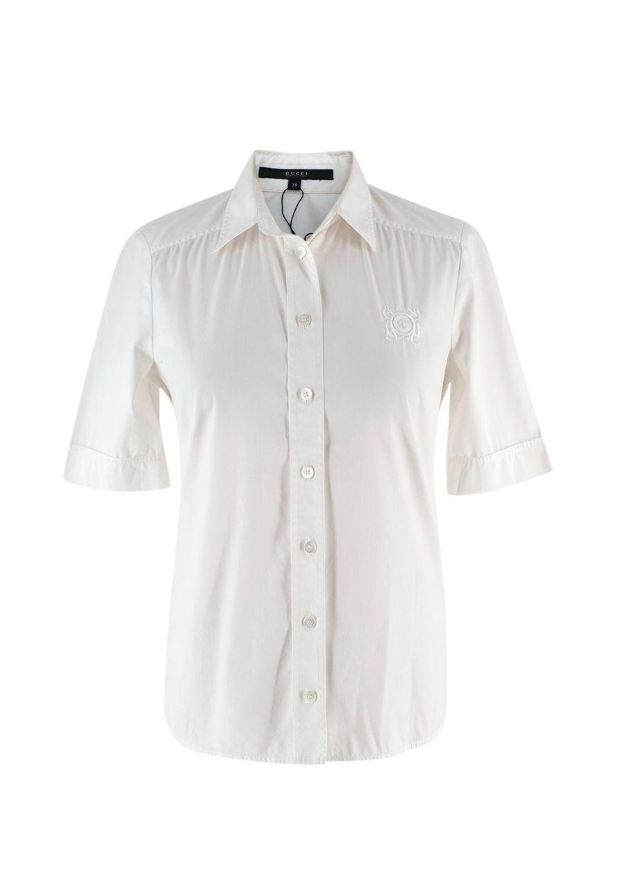 Gucci White Short Sleeve Shirt