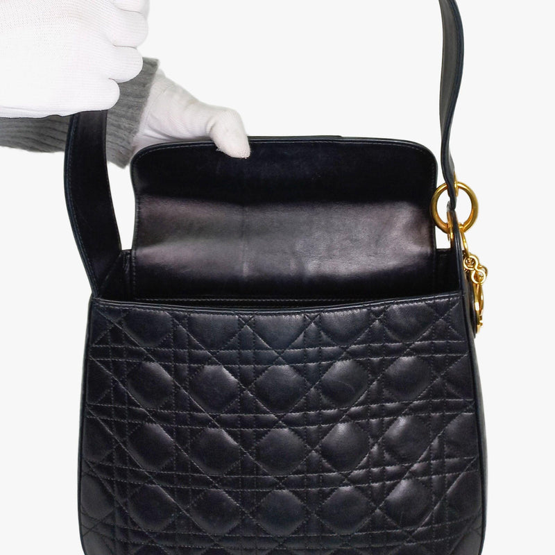 Black Cannage Hobo Bag