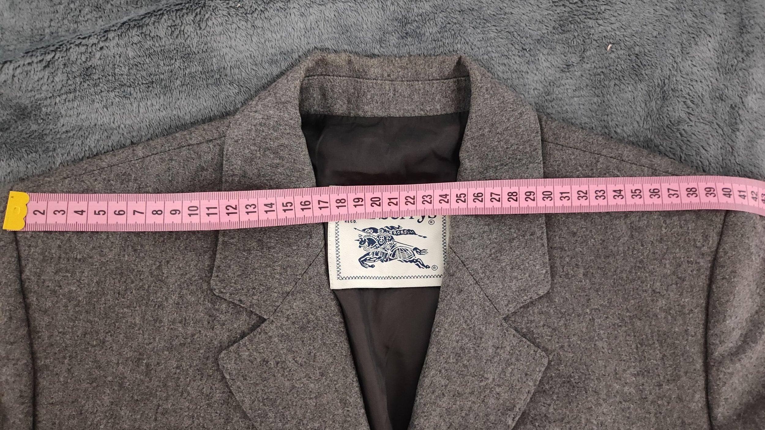 Burberry Grey Vintage Wool Blazer