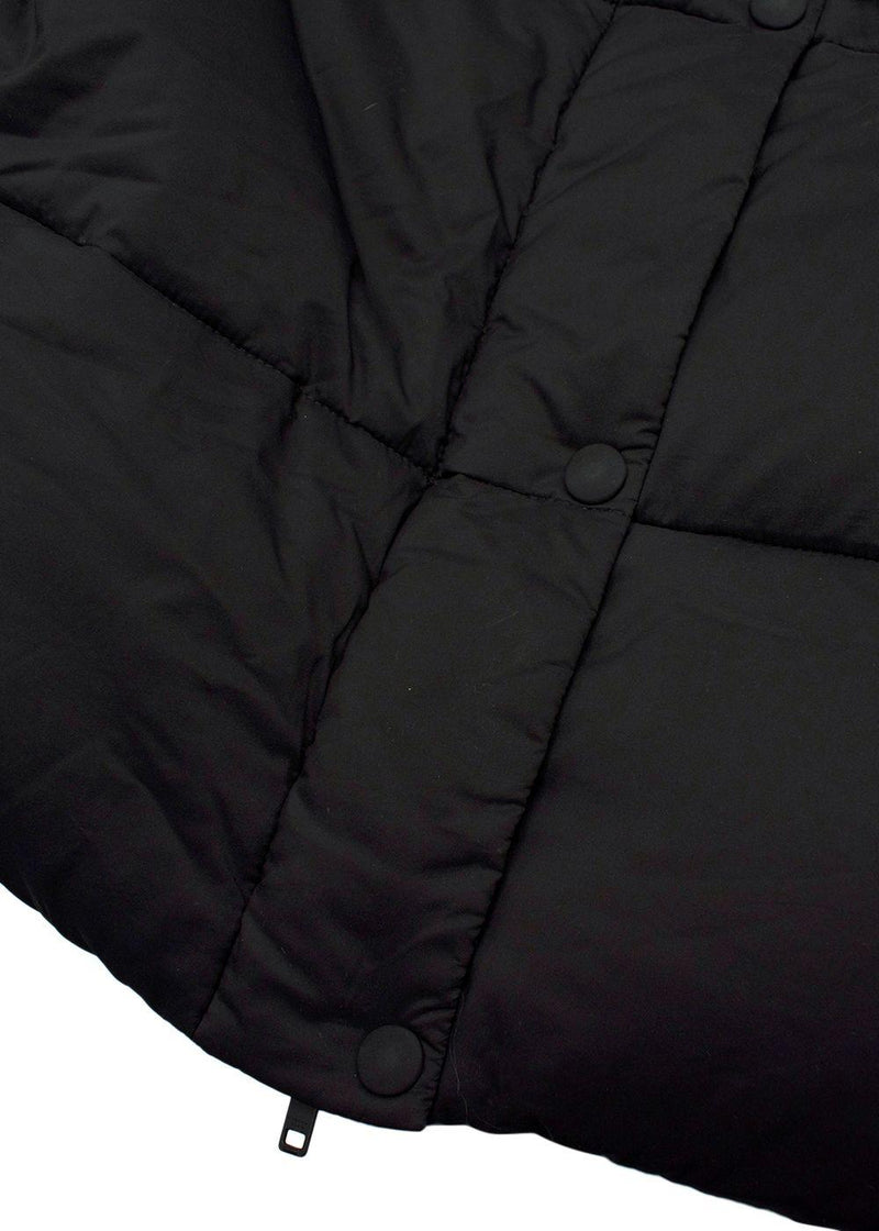 Givenchy Logo Black Sleeveless Hooded Puffer Jacket