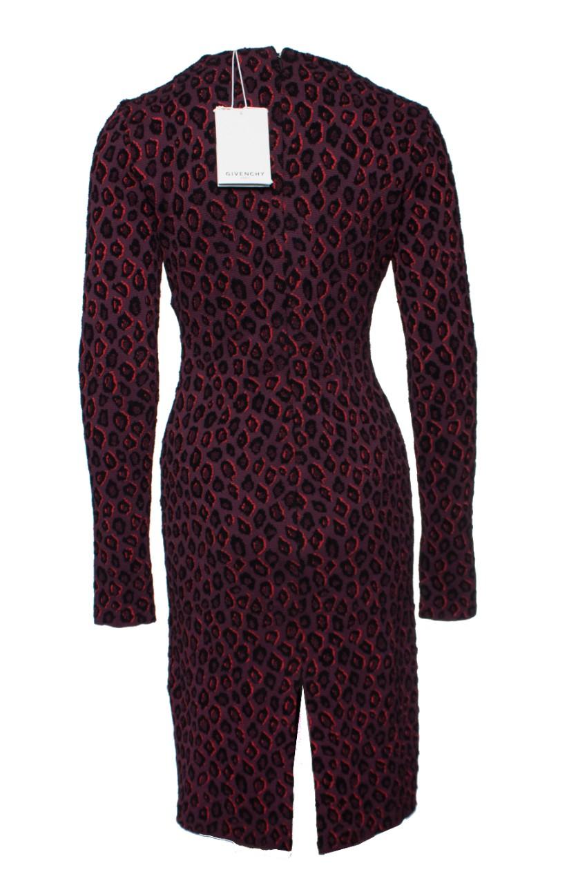 Givenchy Leopard print-jacquard midi dress