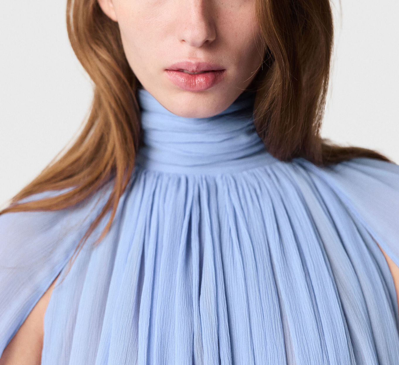 Stella McCartney Creponne Draped Silk-chiffon Midi Dress