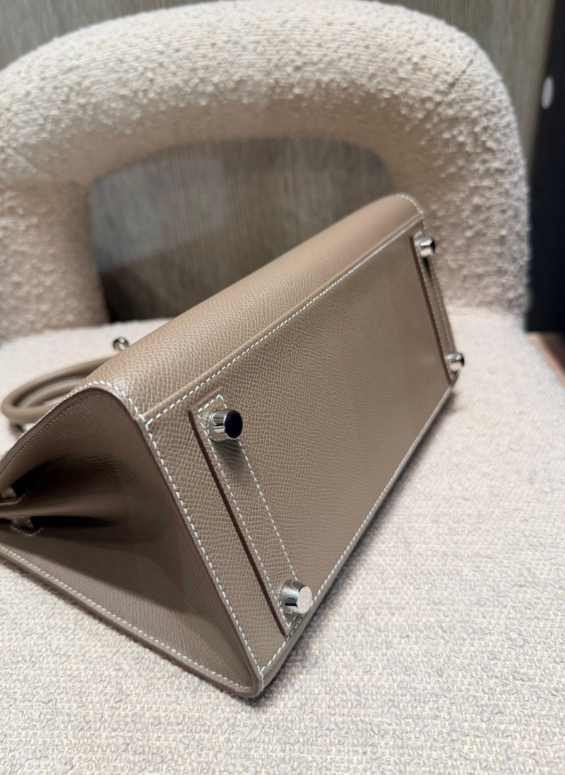 Hermes Birkin 25 Etoupe Epsom Sellier PHW